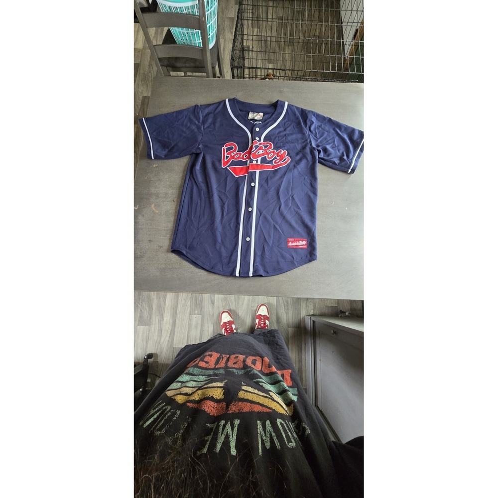 Invisible Bully "Bad Boy" Biggie Smalls baseball jersey Size 2xl